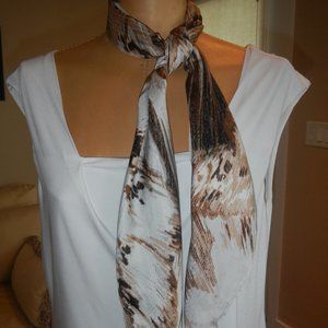 Versatile Black and Brown Toned Scarf